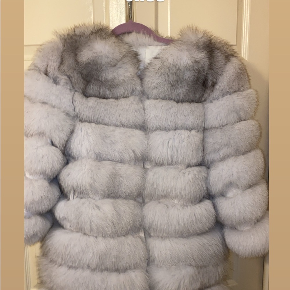 Fox fur coat
